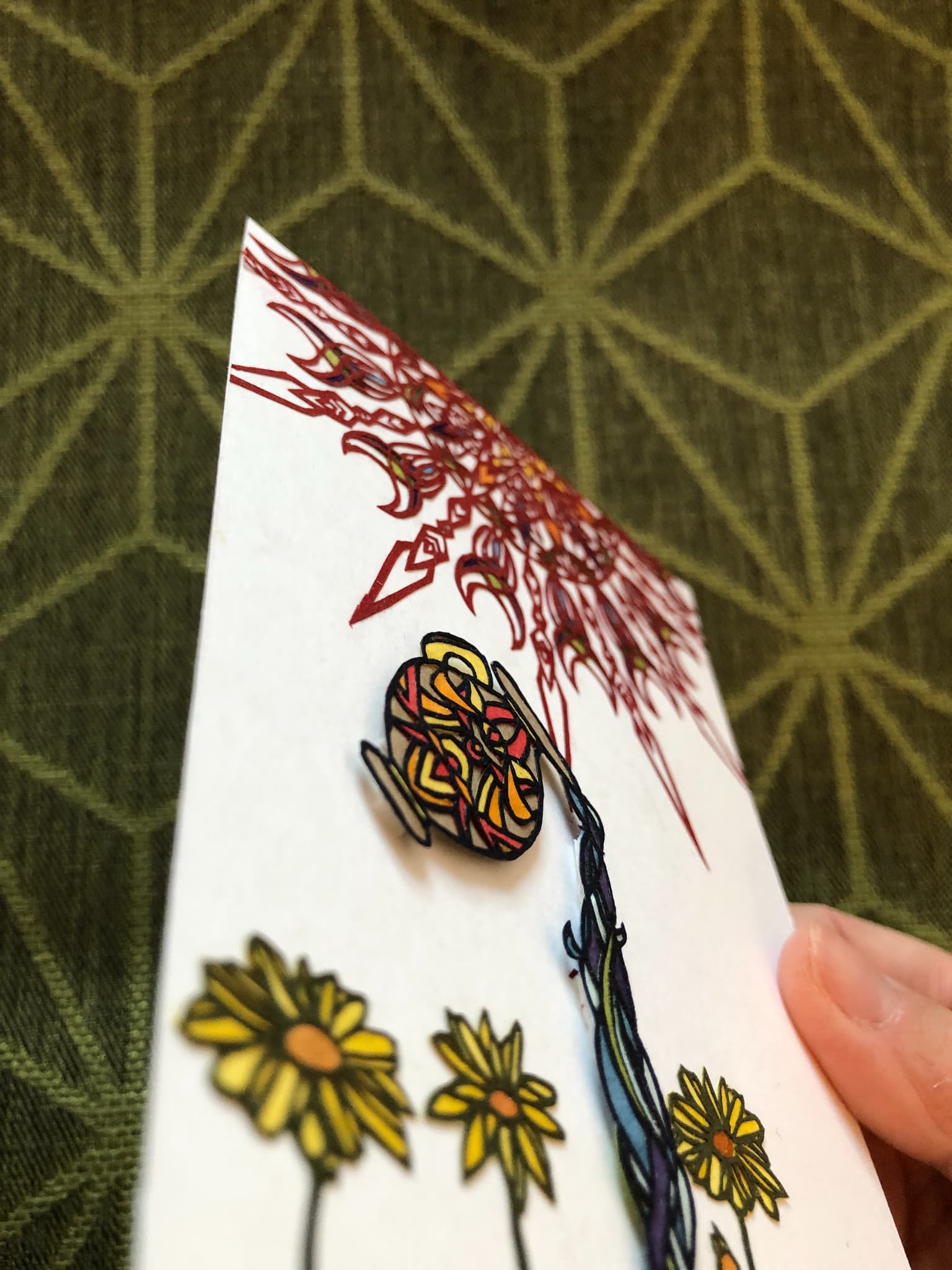 Daisy Flower Message Card